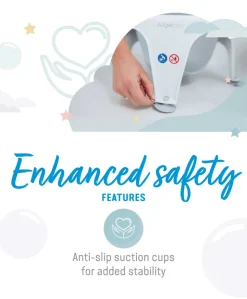 Angelcare Aqua Soft Touch Baby Bath Seat - Grey