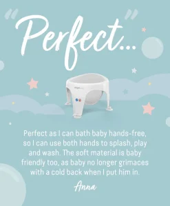 Angelcare Aqua Soft Touch Baby Bath Seat - Grey