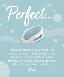 Angelcare Soft Touch Baby Bath Support - Aqua