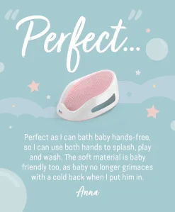 Angelcare Soft Touch Baby Bath Support - Pink