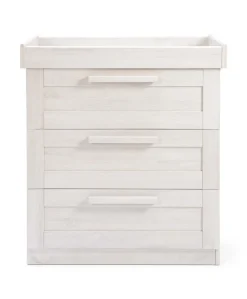Atlas 3 Drawer Dresser & Changing Unit - Nimbus White