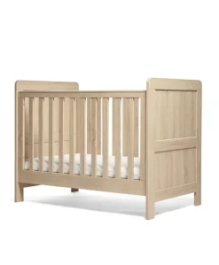 Atlas 3 Piece Convertible Cot Range with Dresser Changer & Wardrobe - Light Oak