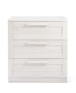 Atlas 2 Piece Convertible Cot Set with Dresser Changer - White