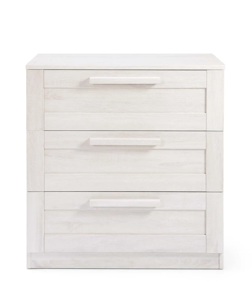 Atlas 2 Piece Convertible Cot Set with Dresser Changer - White