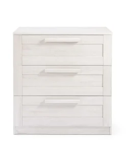 Atlas 3 Piece Cotbed Range with Dresser Changer & Wardrobe - Nimbus White