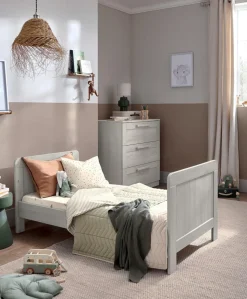 Atlas 3 Piece Cotbed Range with Dresser Changer & Wardrobe - Nimbus White