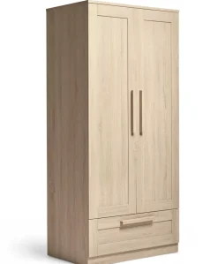 Atlas 3 Piece Cotbed Range with Dresser Changer & Wardrobe - Light Oak