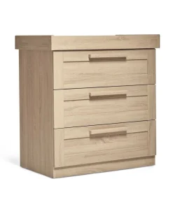 Atlas 2 Piece Cotbed Set with Dresser Changer - Light Oak