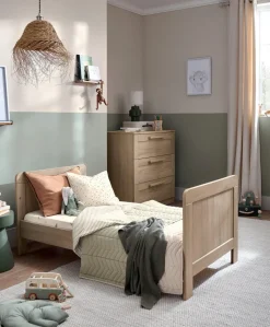 Atlas 2 Piece Cotbed Set with Dresser Changer - Light Oak