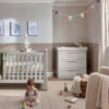 Atlas 2 Piece Cotbed Set with Dresser Changer - Nimbus White