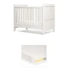 Atlas Convertible Cot Bundle with Essential Airflow Pocket Spring Cot Mattress - White