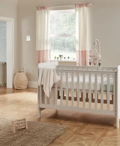 Atlas Cotbed & Luxury Hybrid Twin Mattress Bundle - Nimbus White