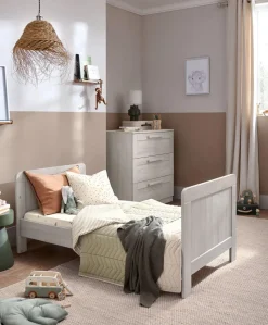 Atlas Cotbed & Luxury Hybrid Twin Mattress Bundle - Nimbus White