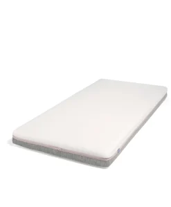 Atlas Cotbed & Luxury Hybrid Twin Mattress Bundle - Light Oak