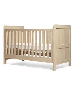 Atlas Cotbed & Premium Pocket Spring Mattress Bundle - Light Oak