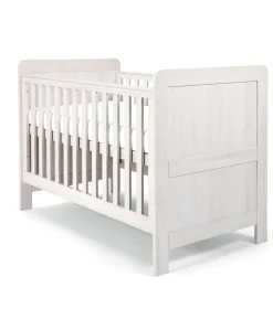 Atlas Cotbed & Premium Pocket Spring Mattress Bundle - Nimbus White