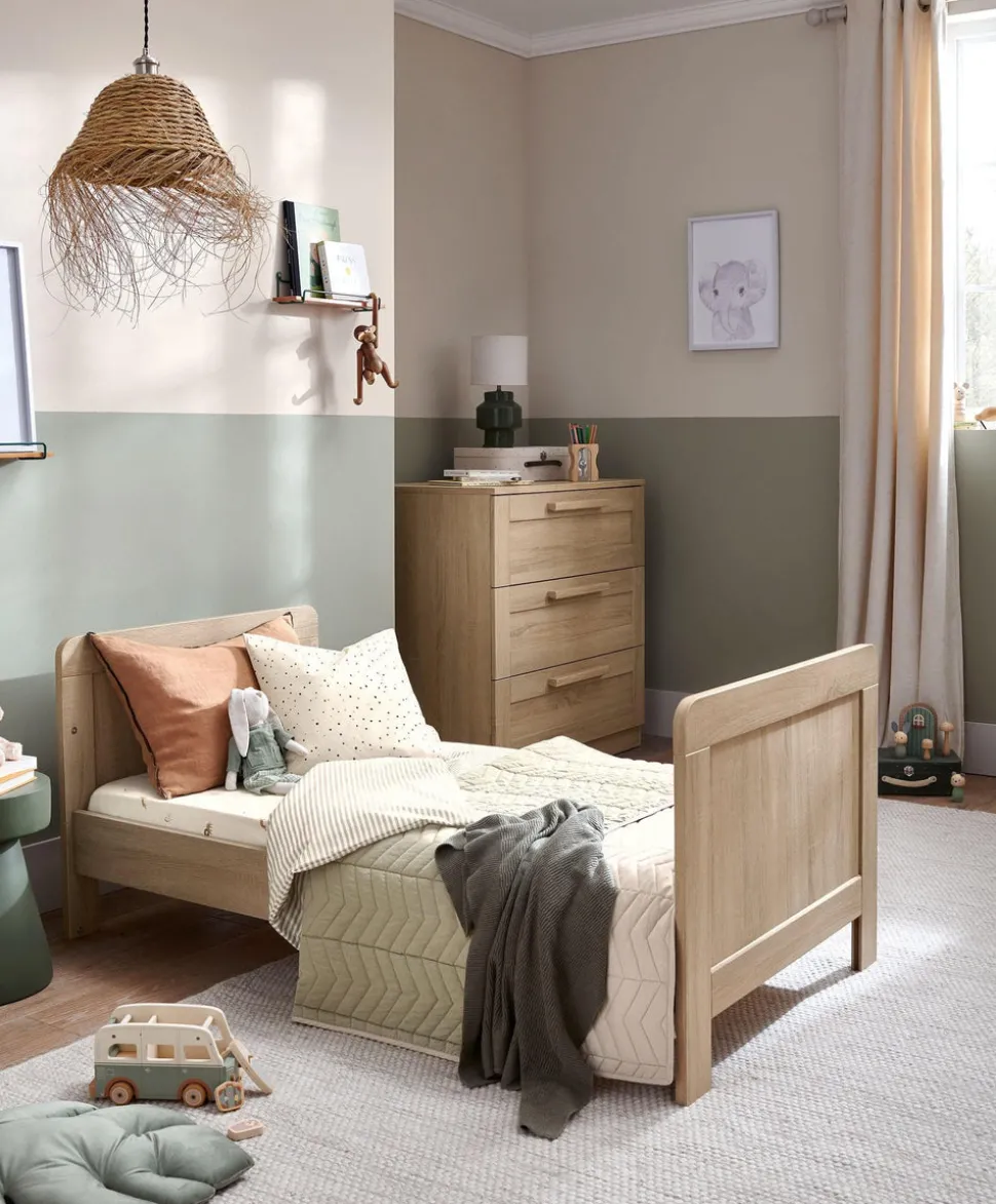 Atlas Cotbed Bundle (4 Piece) - Light Oak