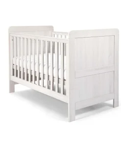 Atlas Nursery Bundle with Lua Bedside Crib (6 Piece) – White