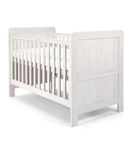 Atlas Nursery Bundle with Lua Bedside Crib (6 Piece) – White
