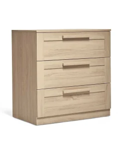 Atlas Nursery Bundle with Lua Bedside Crib (6 Piece) – Light Oak