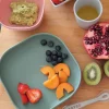 Béaba 4 Piece Silicone Meal Set - Eucalyptus