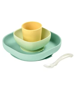 Béaba 4 Piece Silicone Meal Set - Blue