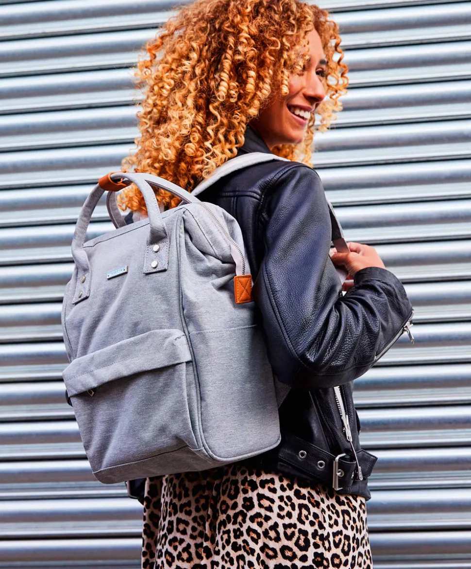 Bababing Mani Changing Backpack - Grey Marl