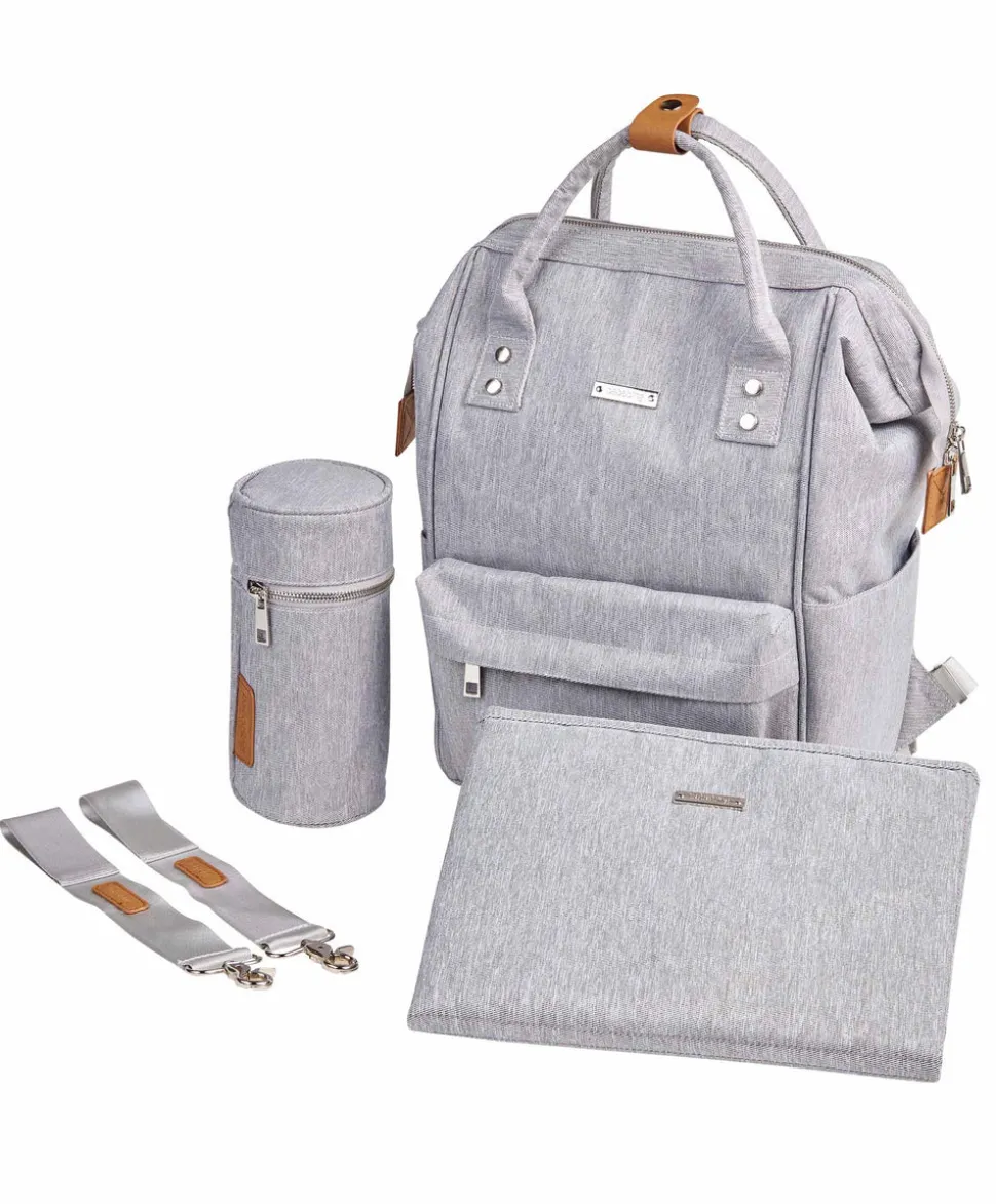 Bababing Mani Changing Backpack - Grey Marl