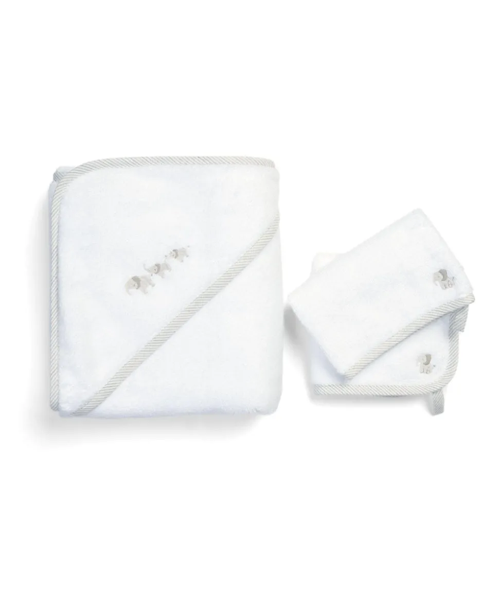 Baby Towelling Set (3 Pack) - Welcome to the World Elephant
