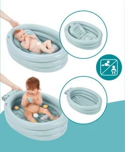 Babymoov 2-in-1 Inflatable Bath Tub & Paddling Pool - Blue