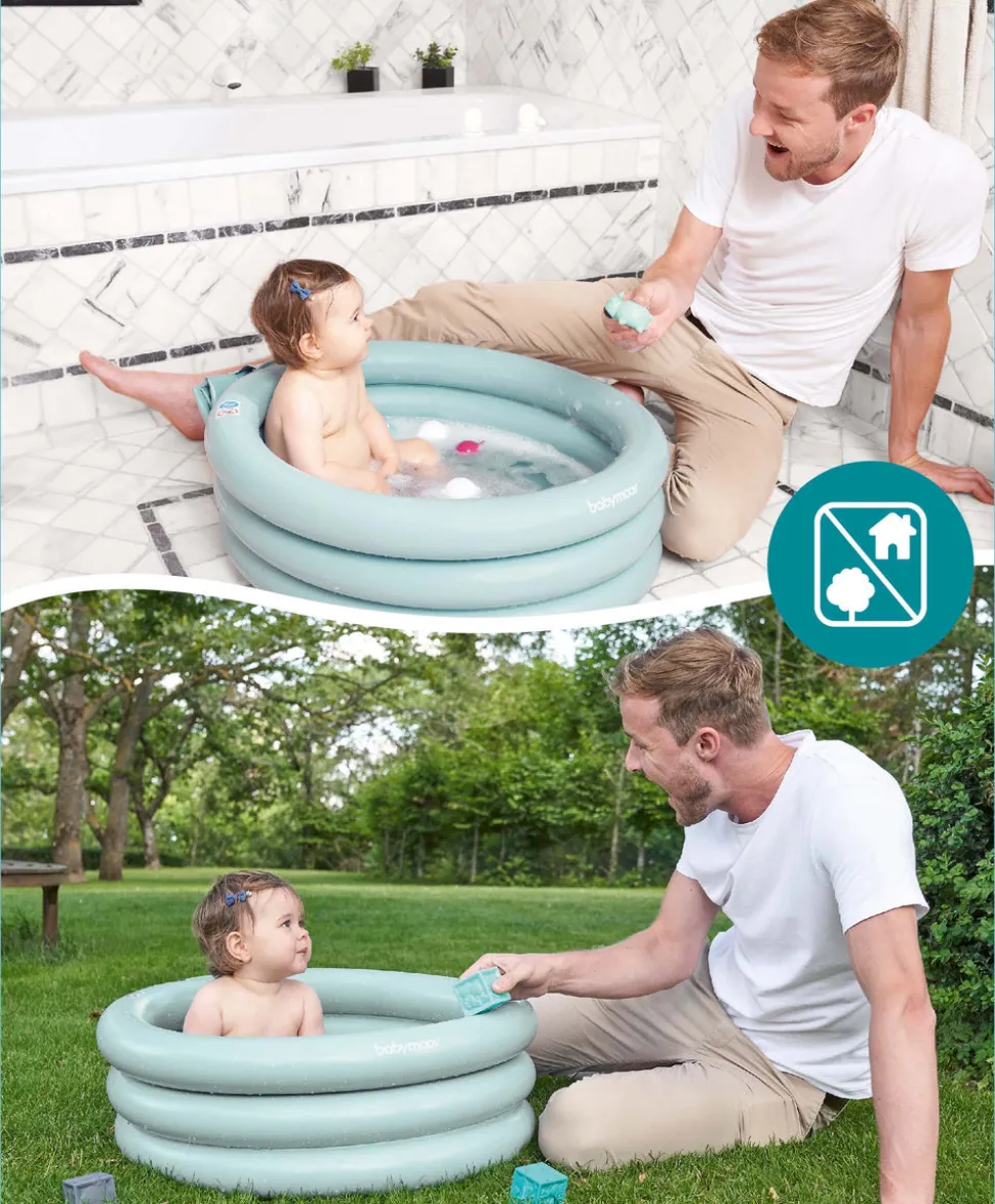 Babymoov 2-in-1 Inflatable Bath Tub & Paddling Pool - Blue