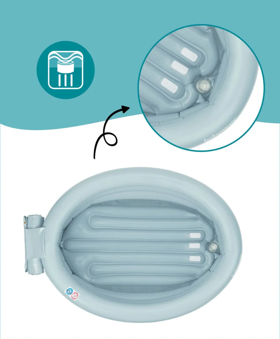 Babymoov 2-in-1 Inflatable Bath Tub & Paddling Pool - Blue