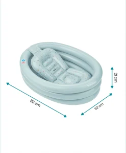 Babymoov 2-in-1 Inflatable Bath Tub & Paddling Pool - Blue