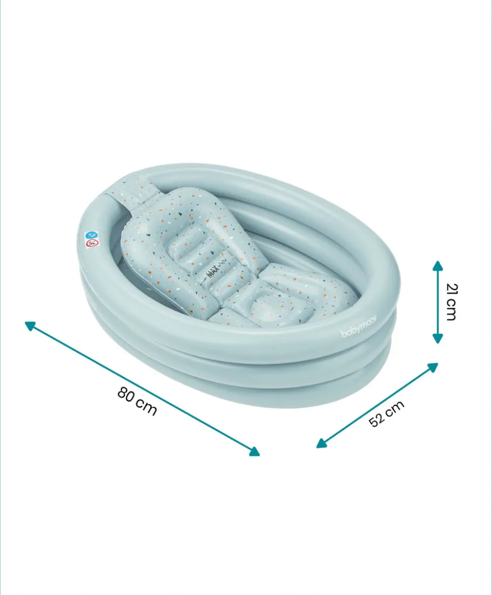 Babymoov 2-in-1 Inflatable Bath Tub & Paddling Pool - Blue