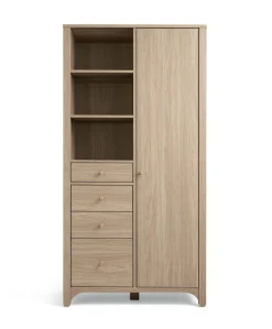 Barton 3 Piece Cotbed Range with Dresser Changer & Wardrobe - Natural/Oak