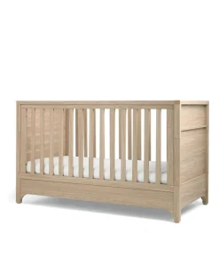 Barton 3 Piece Cotbed Range with Dresser Changer & Wardrobe - Natural/Oak