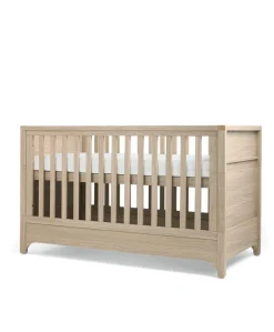 Barton 3 Piece Cotbed Range with Dresser Changer & Wardrobe - Natural/Oak