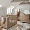 Barton 2 Piece Cotbed Set with Dresser Changer - Natural/Oak