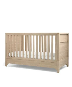 Barton 2 Piece Cotbed Set with Dresser Changer - Natural/Oak