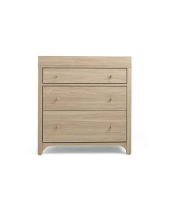 Barton 2 Piece Cotbed Set with Dresser Changer - Natural/Oak