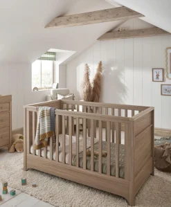 Barton Cotbed - Natural/Oak