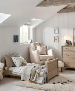 Barton Cotbed - Natural/Oak