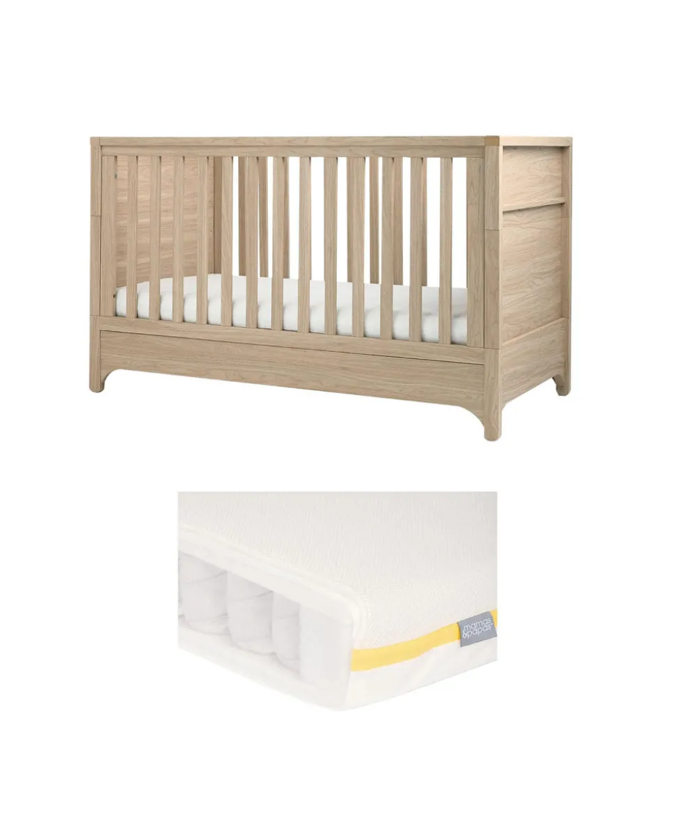 Barton Cotbed With Essential Airflow Pocket Spring Cotbed Mattress Bundle