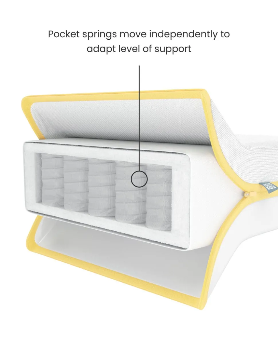 Barton Cotbed With Essential Airflow Pocket Spring Cotbed Mattress Bundle