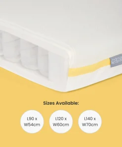 Barton Cotbed With Essential Airflow Pocket Spring Cotbed Mattress Bundle