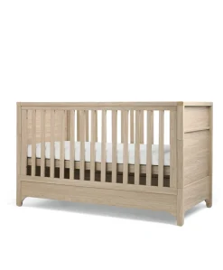 Barton Nursery Bundle With Lua Bedside Crib (6 Piece) - Natural/Oak
