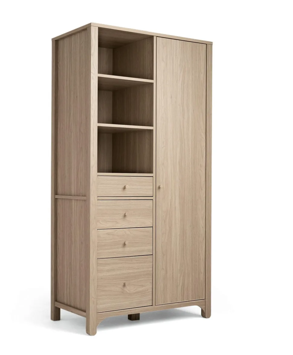 Barton Wardrobe - Natural/Oak