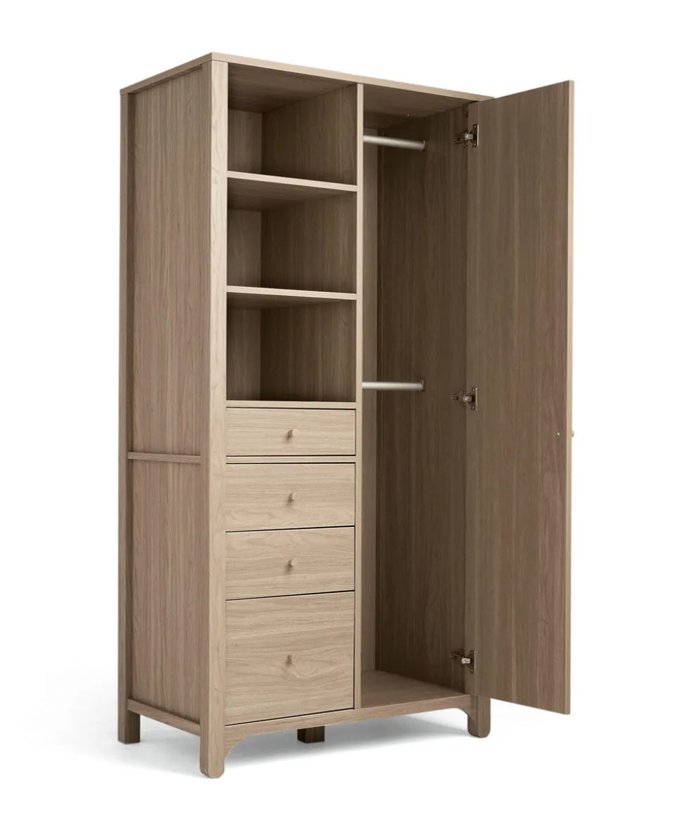 Barton Wardrobe - Natural/Oak