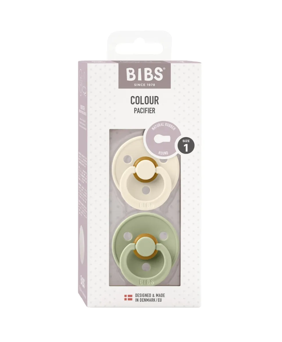 BIBS Dummies Bundle Size 1 (3 Pieces) – Sage/Ivory/Vanilla