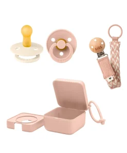 BIBS Dummies Bundle Size 1 (3 Pieces) – Blush